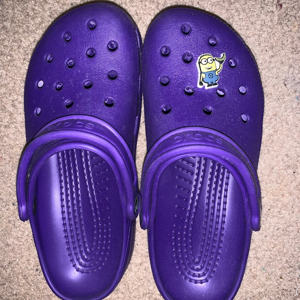 Purple Crocs